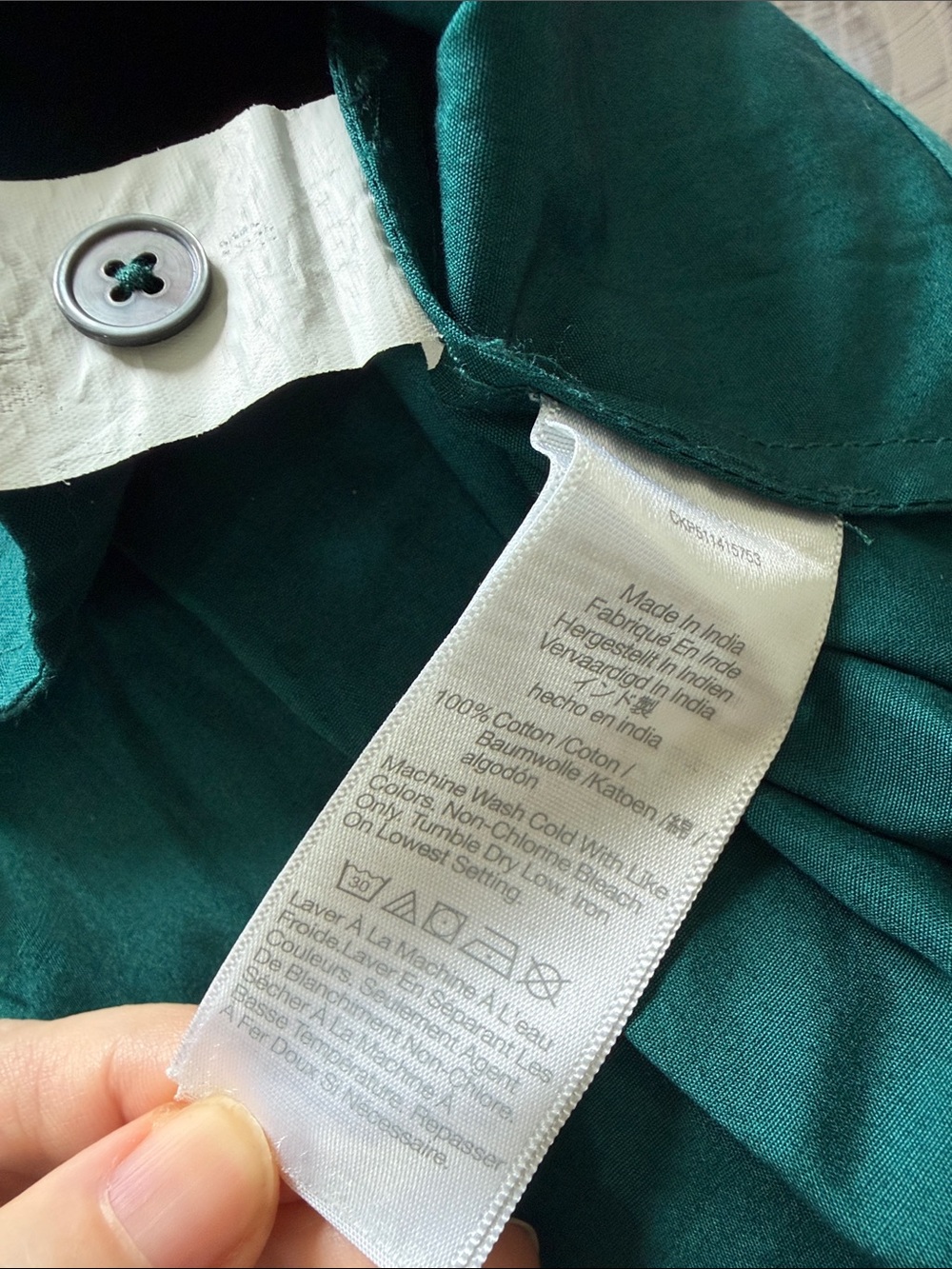 Madewell Sculptural-Sleeve Pleated Mini Shirt Dress Teal Green fit and flare - Picture 11 of 12